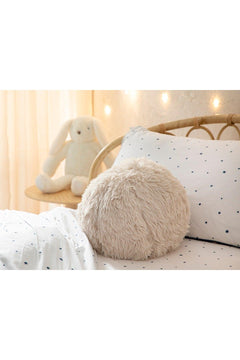 Puffy ball decorative pillow