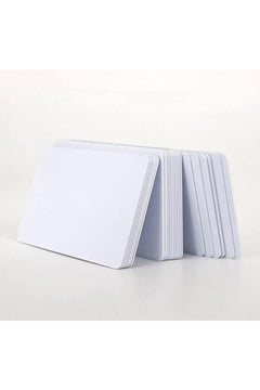 Blank white PVC cards 100 pieces for ID and name tags