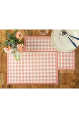 Quadrat Polypropylene 4 Place Placemat 30x45 Cm Pink - Swordslife