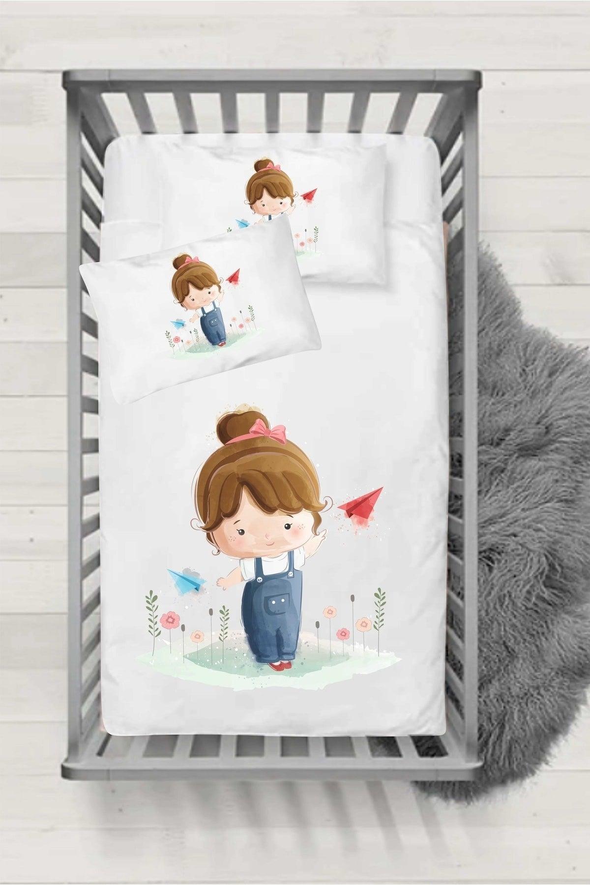 Ranforce Series Baby Duvet Cover Set - Baharcık - Swordslife