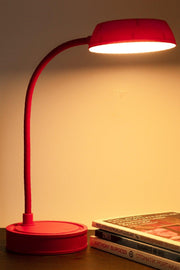 Rechargeable Touch Led Working Reading Light Flexible Desk Lamp 3 Levels Red - Swordslife