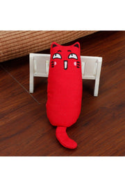 Red Color Rattle Cat Grassy Cat
