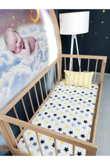 Colorful Star Pattern Elastic Bed Sheet*pillow And Pillowcase Gift*(Suitable For All Sizes Description) - Swordslife