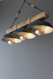 Retro Vintage Tokyo 3 Wooden Chandelier - Swordslife
