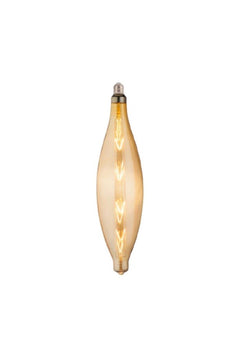 Rustic LED filament bulb, 8W, E27, warm amber light, 20000-hour lifespan