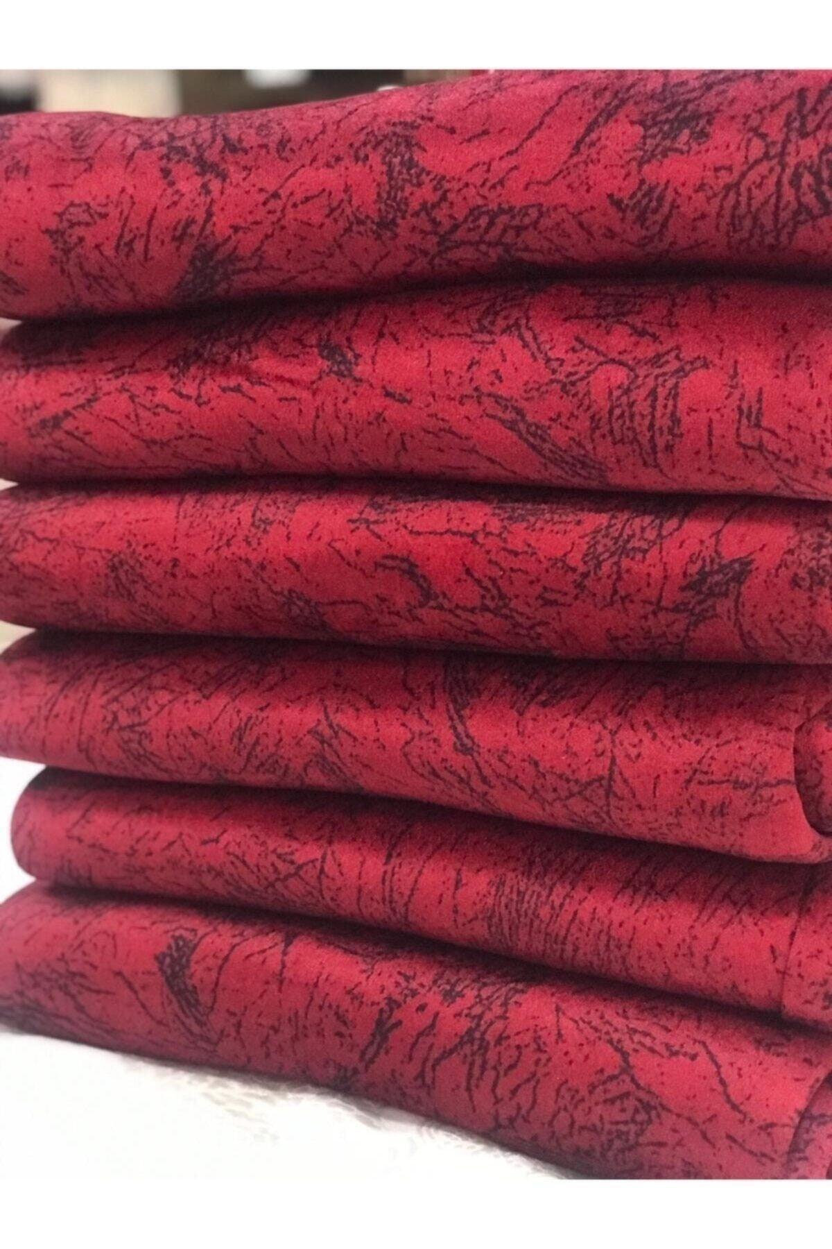 Sabire Cosmetics Claret Red Color Sponge Sofa Sofa Cover Vein Pattern Non-Slip Washable Cover - Swordslife