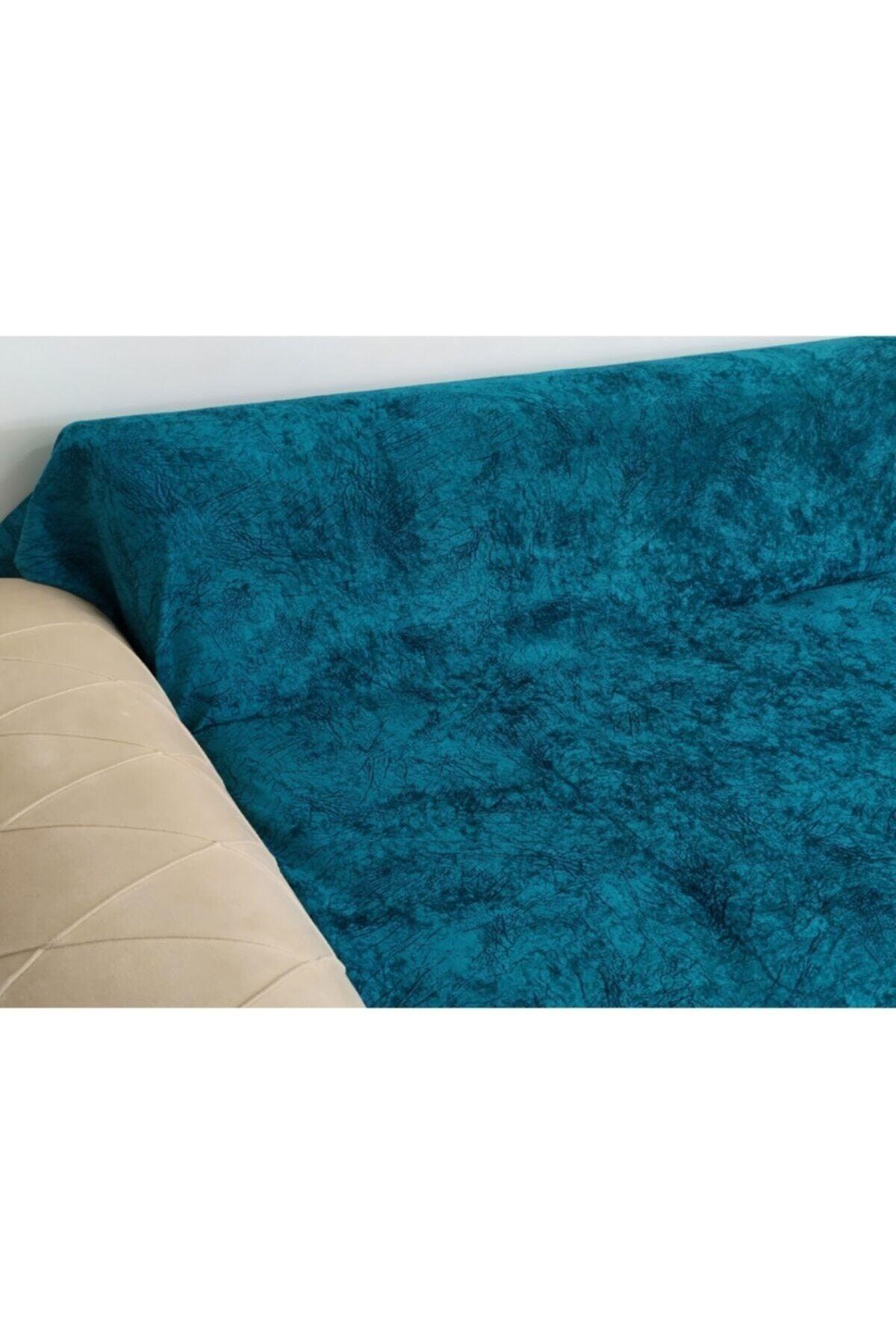 Sabire Cosmetics Petrol Blue Foam Sofa Sofa Bed Cover Digital Printed Non-Slip Washable Cover - Swordslife