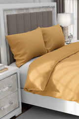 Satin Gold Duvet Cover Set - Swordslife