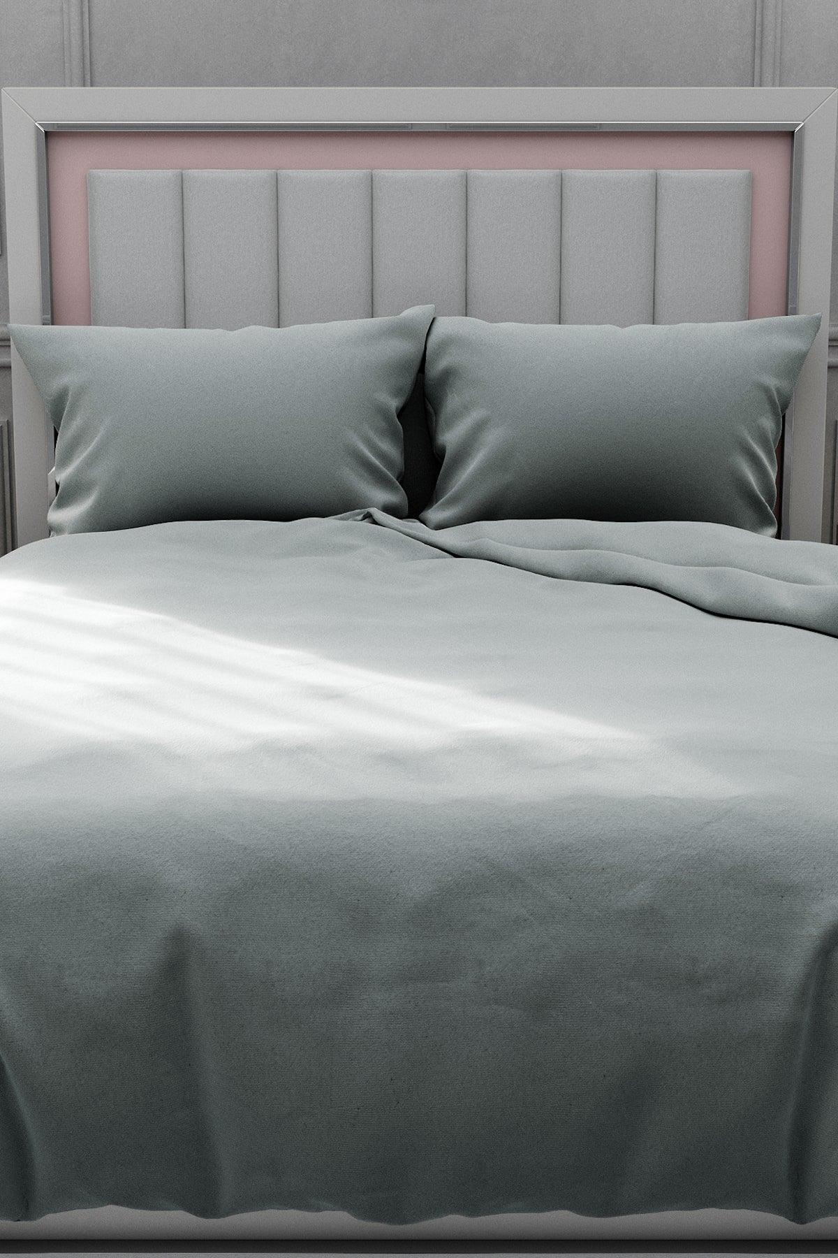 Satin Mint Green Duvet Cover Set - Swordslife