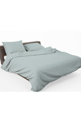 Satin Mint Green Duvet Cover Set - Swordslife