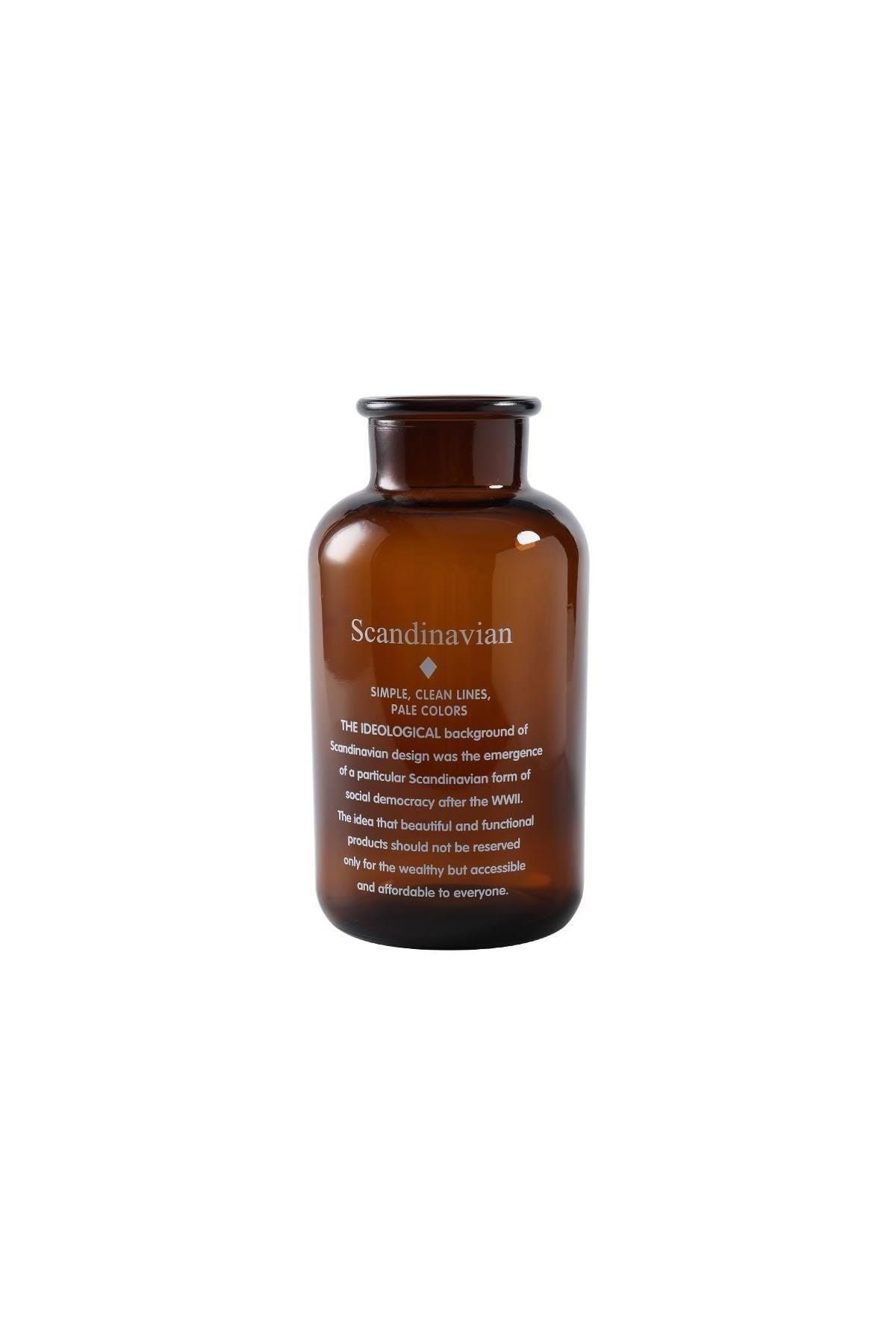 Scandinavian Amber Glass Vase - Swordslife