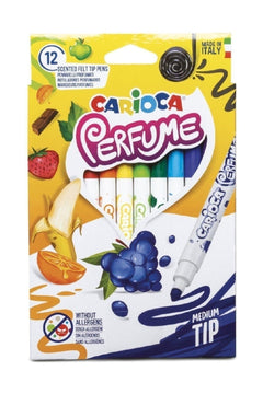 12-Pack Scented Felt Crayons for Kids and Creative Projects