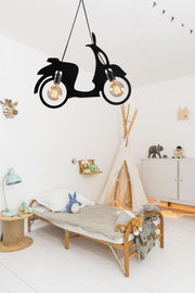 Scooter Motor Bike Chandelier Pendant Lamp Modern Rustic Decorative Lamp Teenager-kids Room - Swordslife