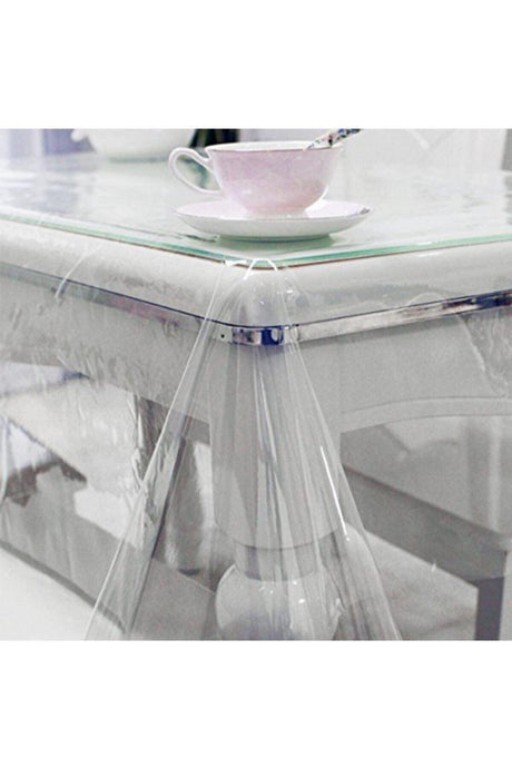 Transparent Sagging Table Linen Removable Plain No Pattern - Swordslife