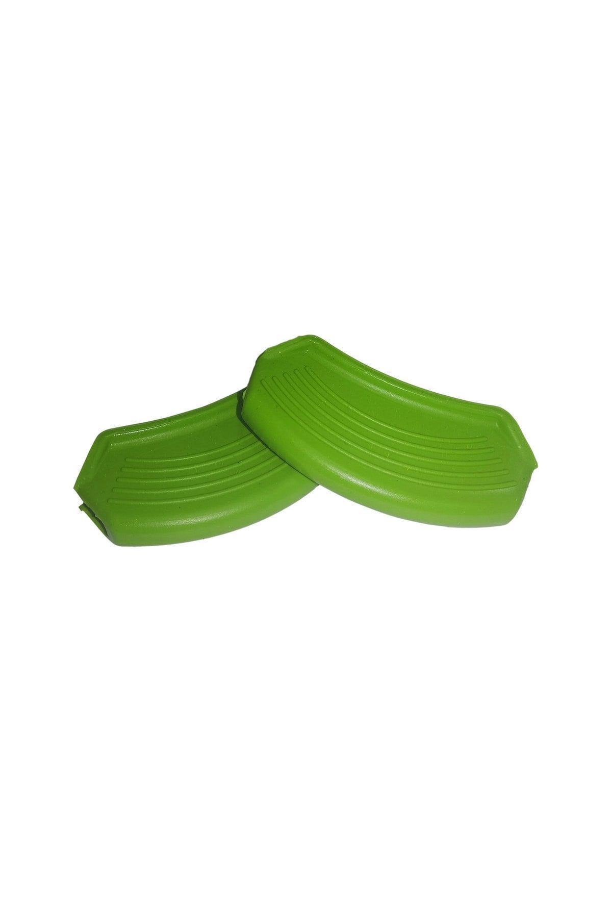 Silicone Pot Pan Holder Fireproof Non-Stick Handle Set 9 X 4 Cm Green (1 Set Consists of 2 Pieces) - Swordslife