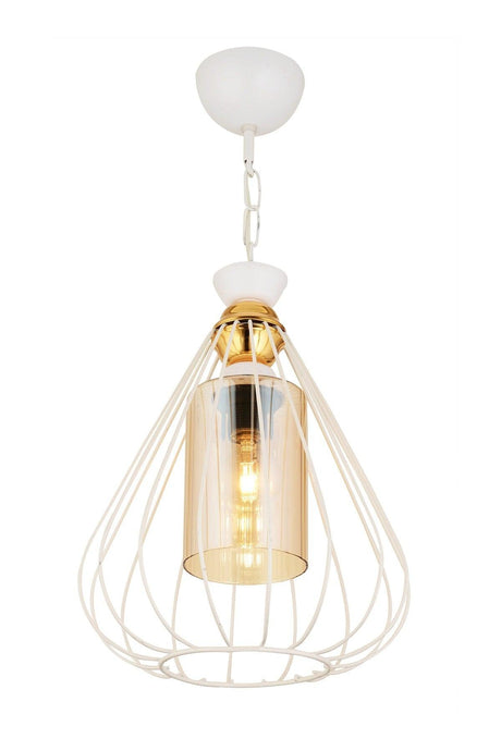 Single Tulip White Modern Downward Facing Chandelier - Swordslife