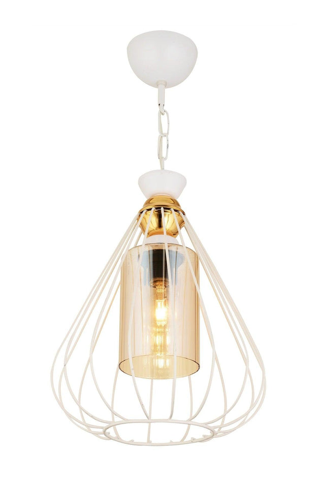 Single Tulip White Modern Downward Facing Chandelier - Swordslife