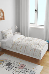 Soft Heart Rainbow Patterned Single Child Duvet Cover Set - Swordslife