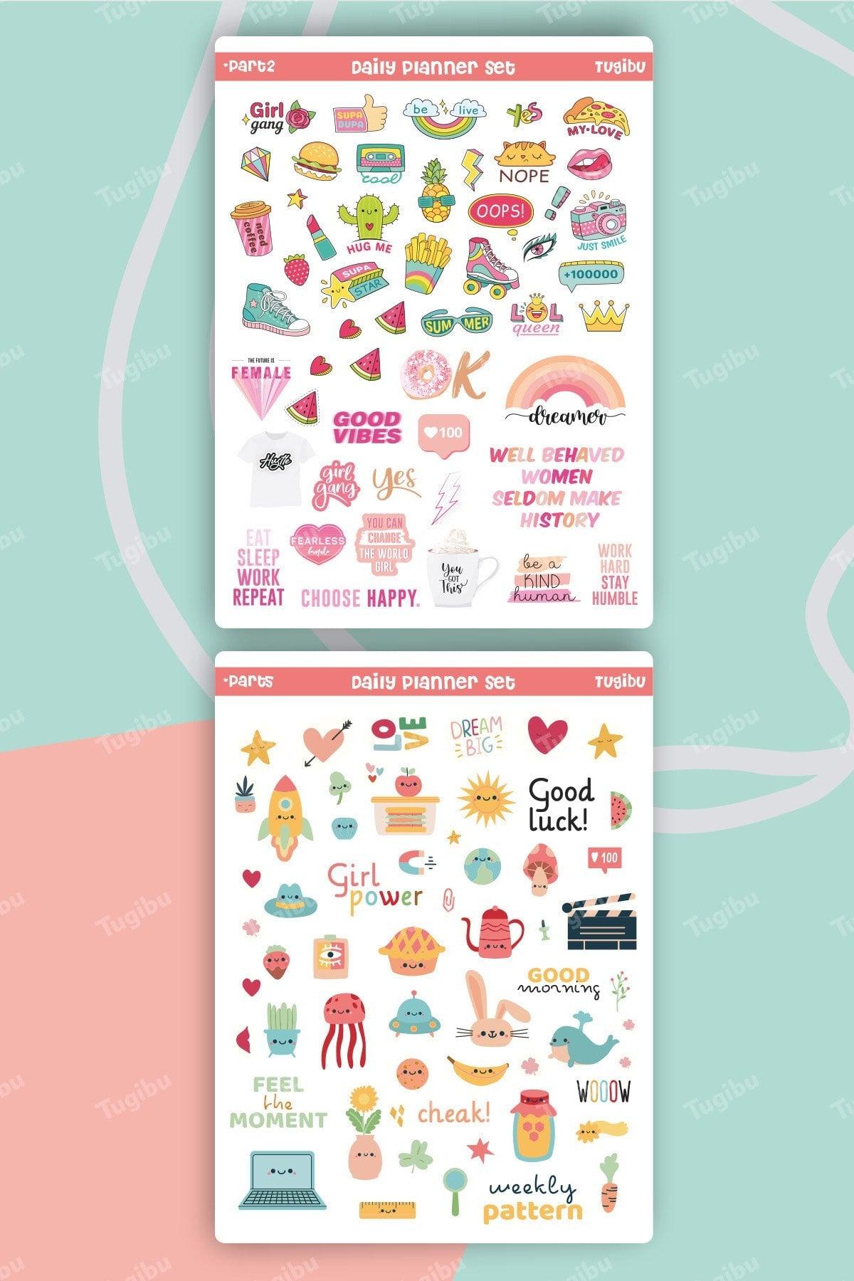 Sticker Weekly Planner Planner Label