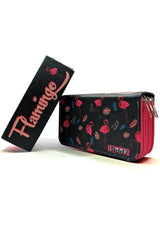 Pencil Case Flamingo Black Kawai Organizer