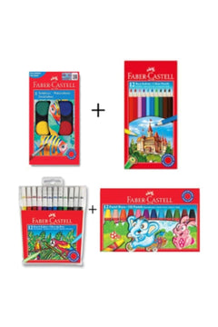 Faber‑Castell Student Coloring Set – 4‑Piece Crayon and Pencil Kit