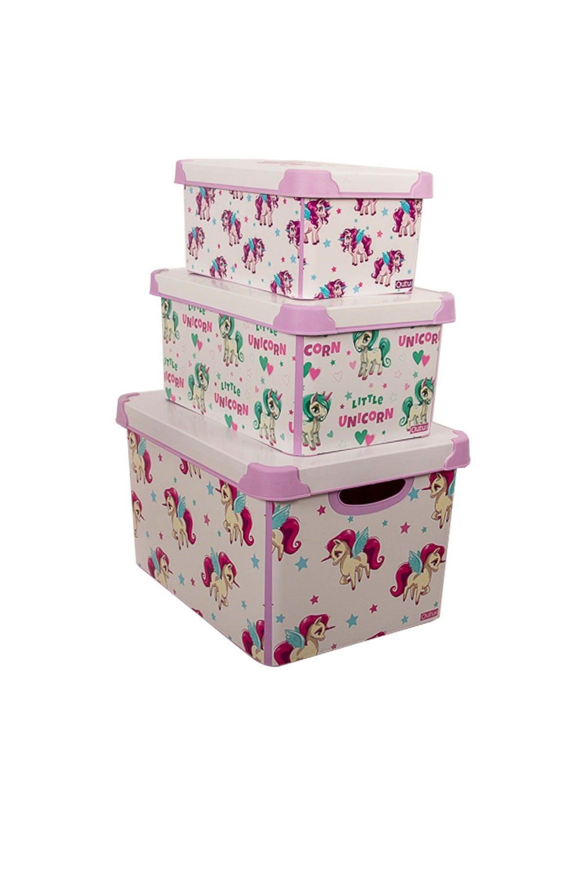 Style Box Unicorn Decorative Storage Box - Set 3 Pieces - Swordslife