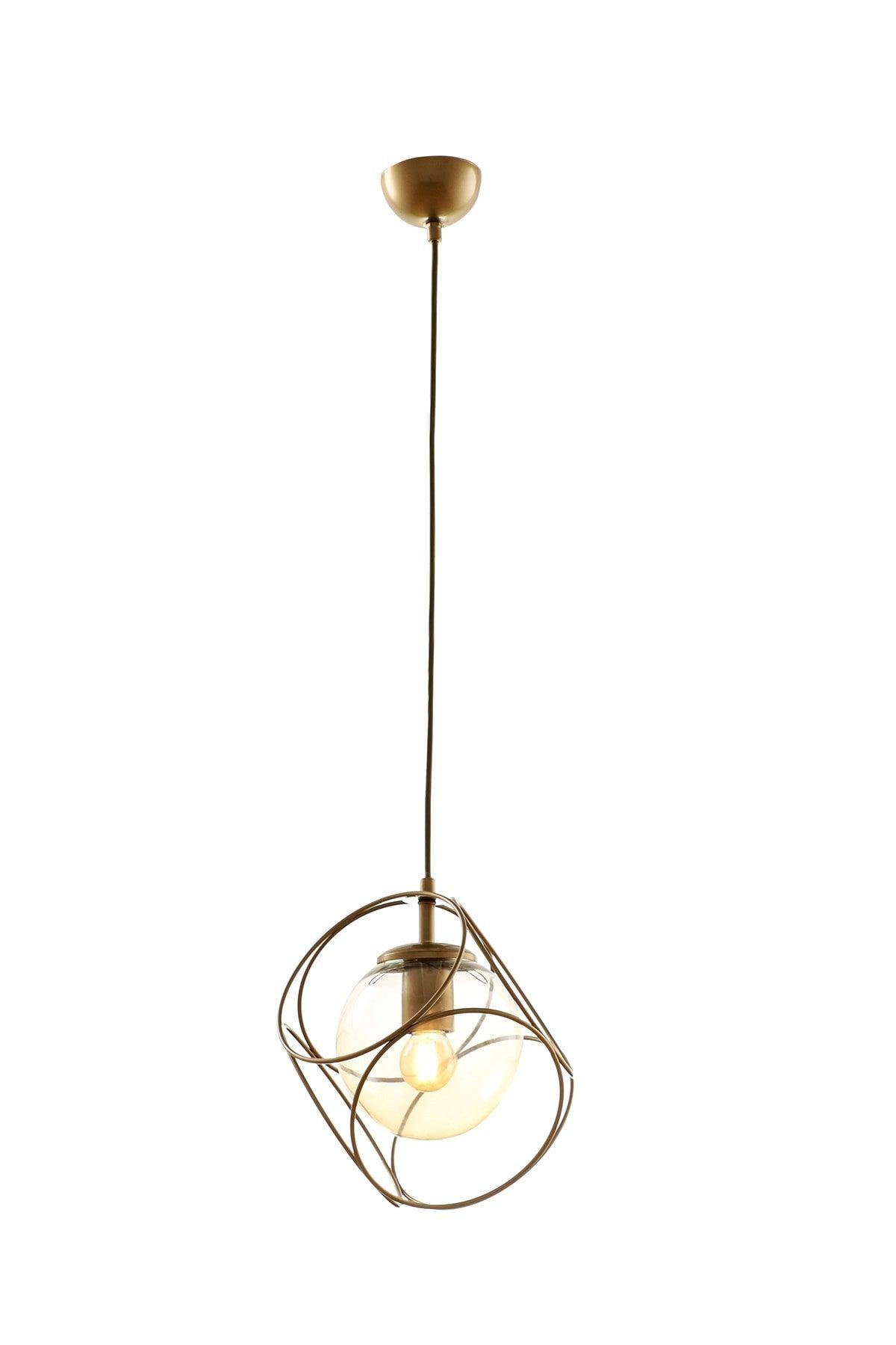 Suna Single Tumbled-honey Glass Chandelier - Swordslife