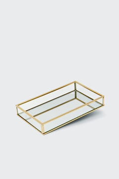 Glass jewelry container 80% glass 20% metal