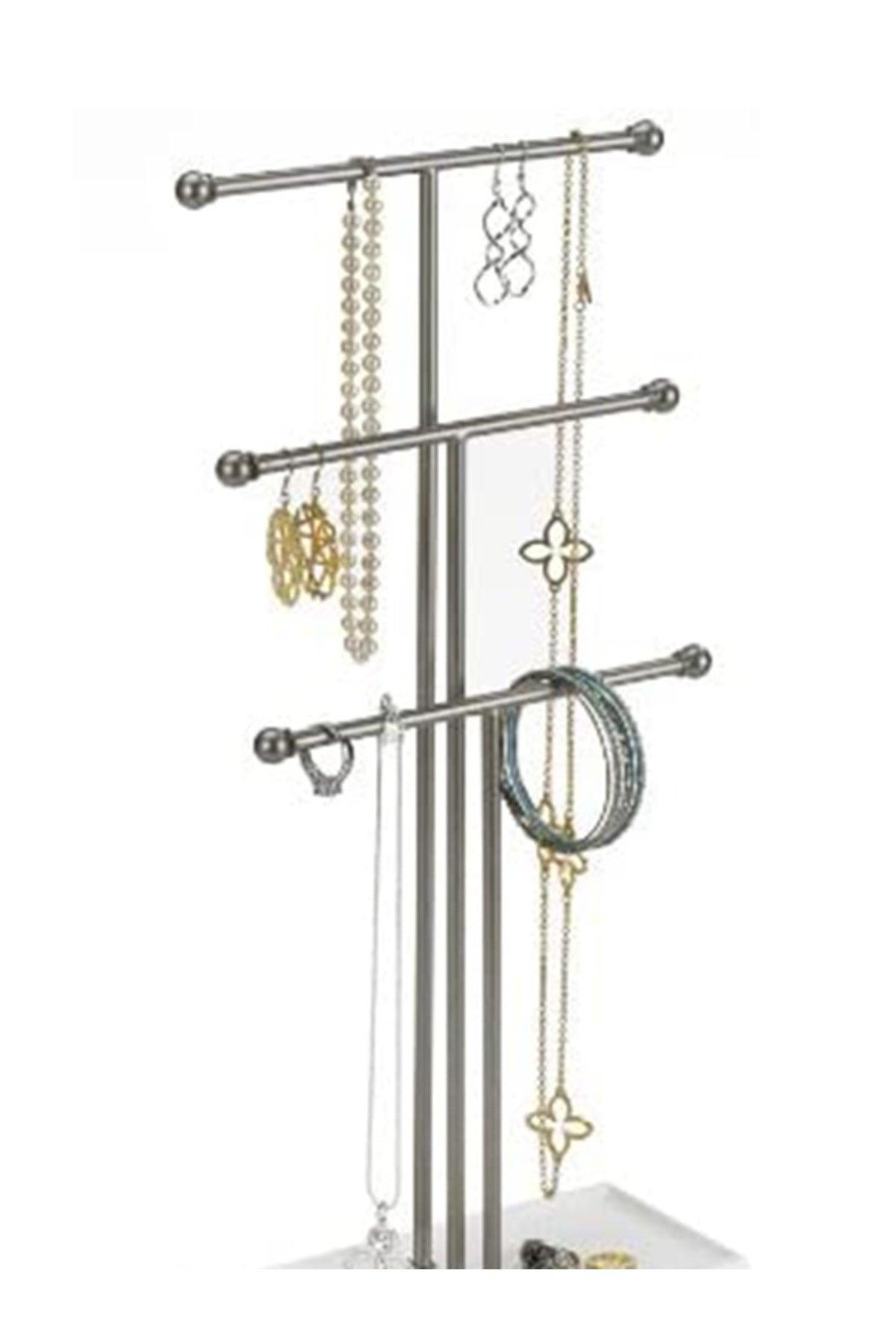 Jewelry Stand, Jewelry, Earring, Bracelet, Necklace, Jewelry Cabinet Organizer Decorative Jewelry Stand-gray - Swordslife