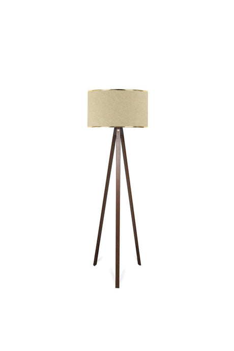 Wedge Body Gold Detailed Cream Floor Lamp-ready Headboard - Swordslife