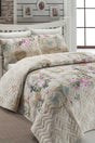 Single Quilted Bedspread Set Angel Beige - Swordslife