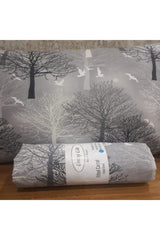 Single Elastic Bed Sheet+1 Piece Pillowcase 120x200 Gray Tree Ecgriağaç1 - Swordslife