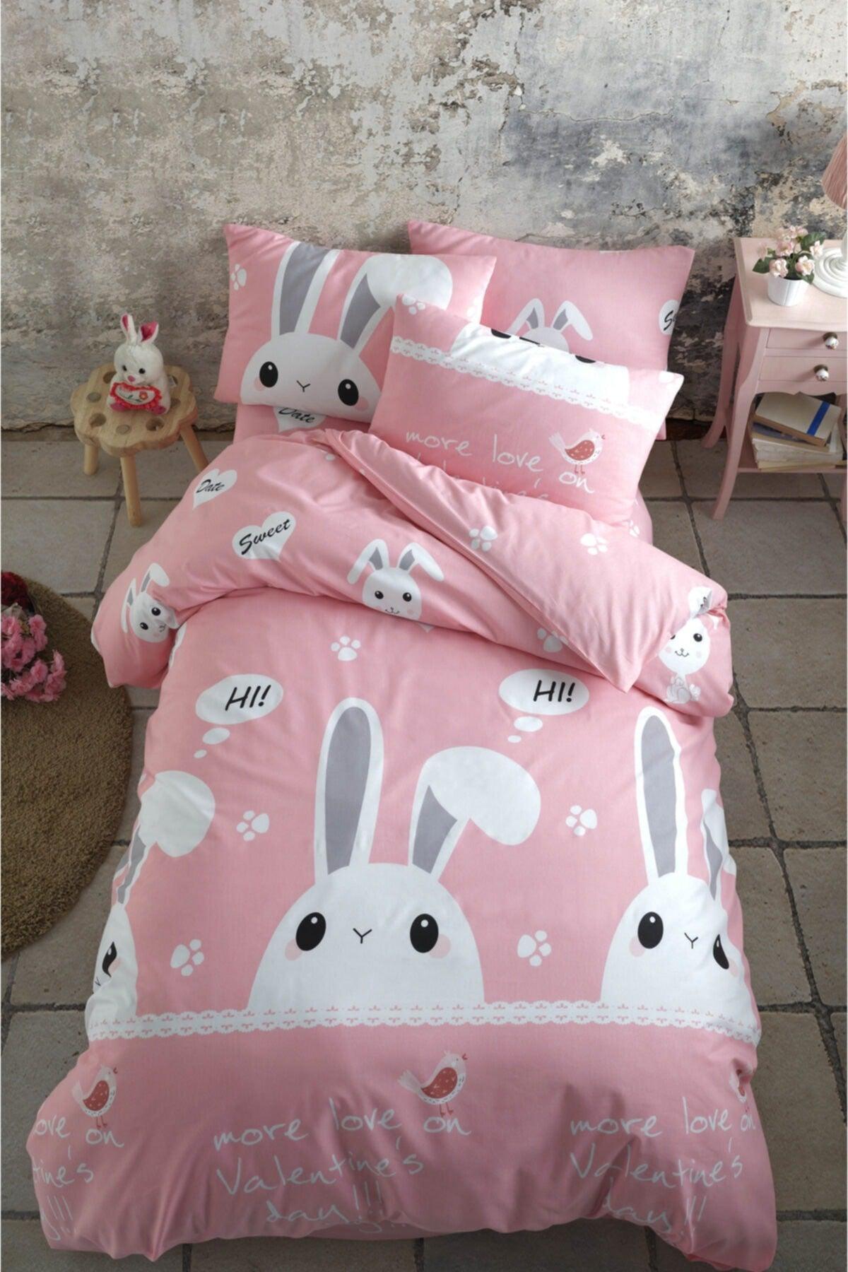 Single Duvet Cover Set Rabbit - Swordslife