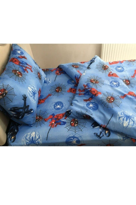 Single Spiderman Duvet Cover Set With Elastic Sheet - Swordslife