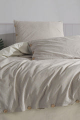 Tezza 100% Cotton Yarn Dyed Washed Double Duvet Cover Set 200*220 - Swordslife