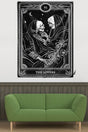 The Lovers Skeleton Valentine Pattern Stain Resistant Velvet Fabric Wall Covering Tapestry Tapestry - Swordslife