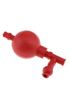 Three-way pipette pump made of natural rubber