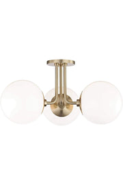Triple Tumbled Marine Model Modern Globe Glass Chandelier - Swordslife