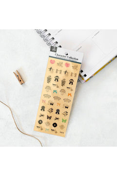 Transparent Adhesive Stickers in Mixed Designs