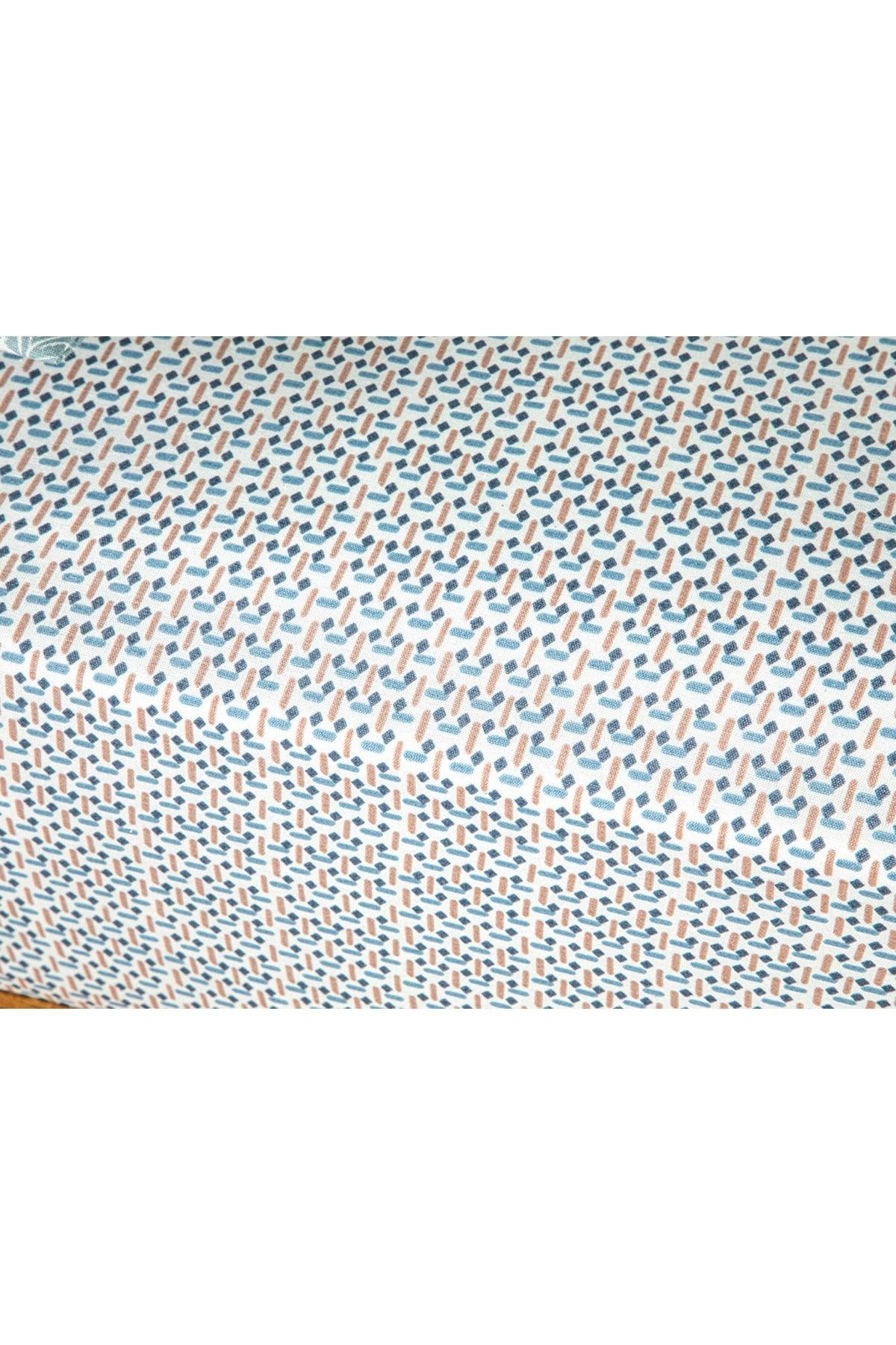 Trellis Easy to Iron Single Bed Sheet 160x240 Cm Blue – Cinnamon - Swordslife