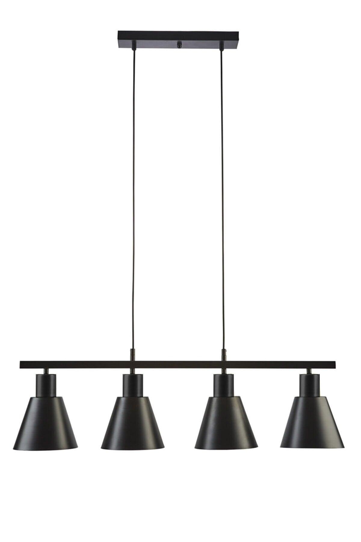 Trend Modern Design Schwarz Farbe Cafe - Tischplatte - Salon - Küche 4 Lü Kronleuchter - Swordslife