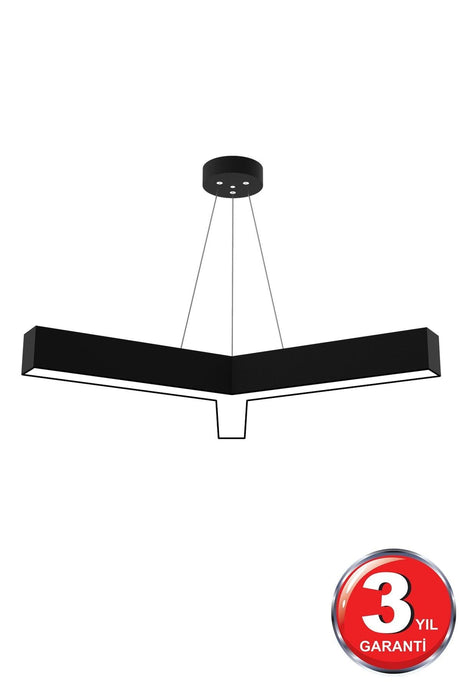 Tres Slim Black Case-30 cm Arm-6500k Led Suspended Luminaire - Swordslife