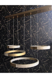 Tuana Chandelier Nario Gold Color Led Chandelier - Swordslife