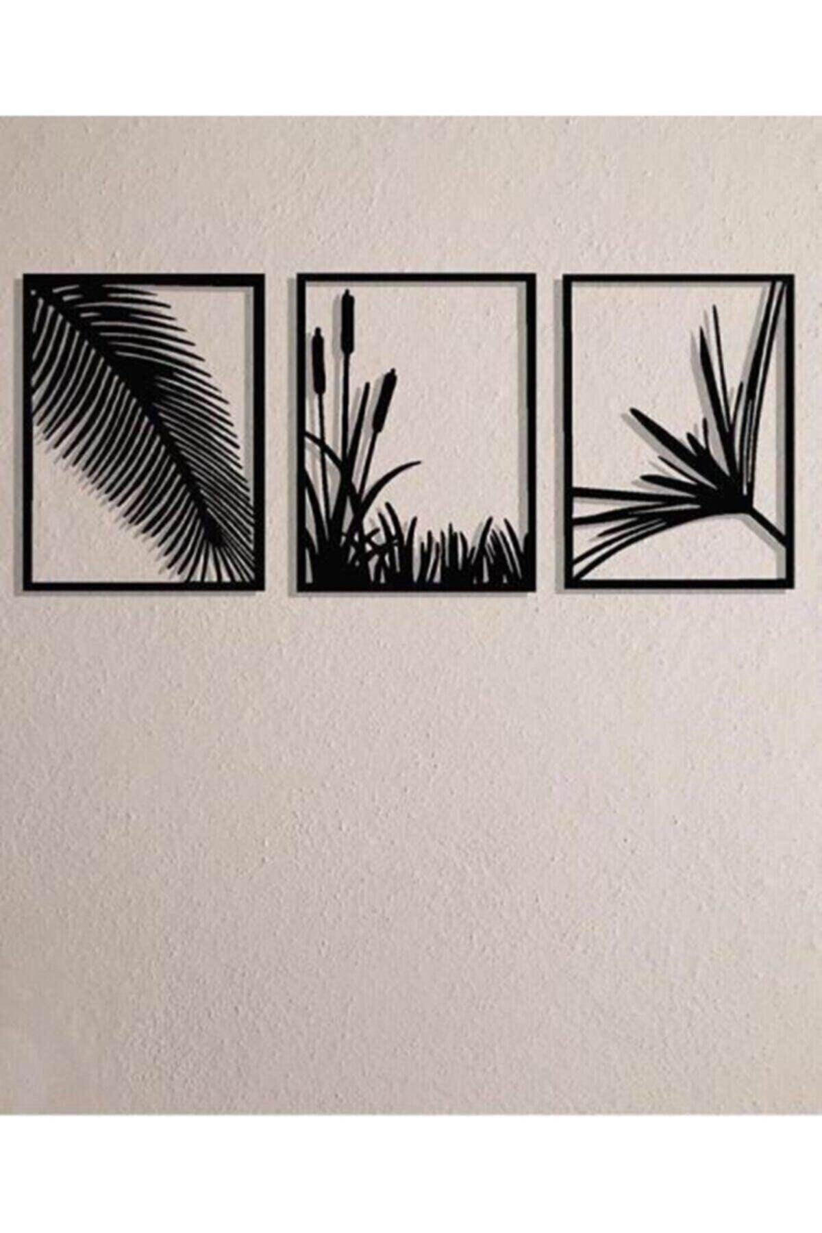 Tvs 3 Pieces Laser Cut Decorative Wooden Reeds Table Decor Ornament - Swordslife