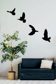 Flying Birds 4 Piece Wall Decor - Laser Cut - Swordslife