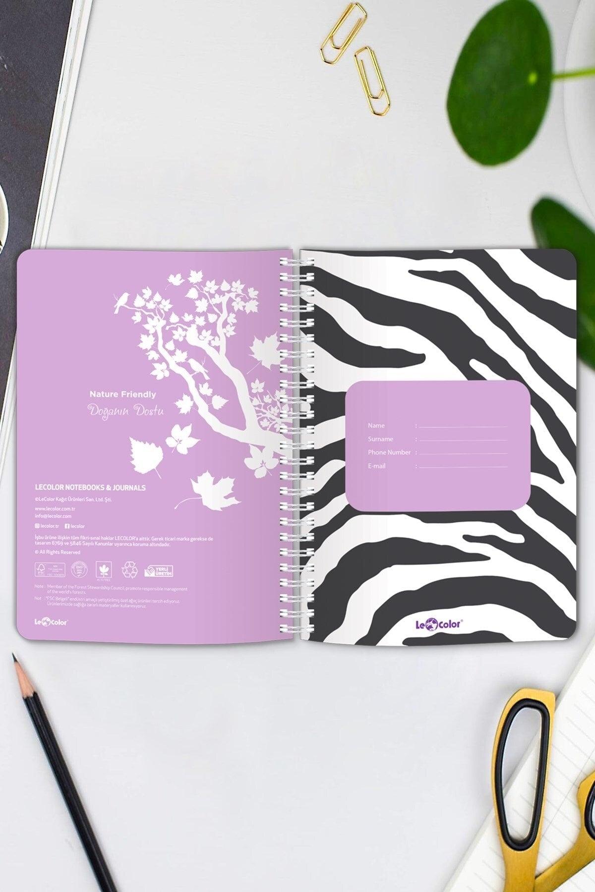 Undated Lined Notebook Zebra A5