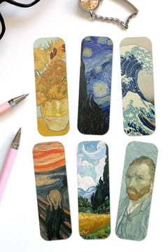 6-Piece Water-Resistant PVC Bookmark Set, 4.5 x 14 cm