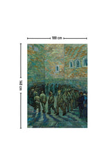 Van Gogh Prisoners' Circle Wall Covering Carpet 140x100 Cm-70x100 Cm - Swordslife