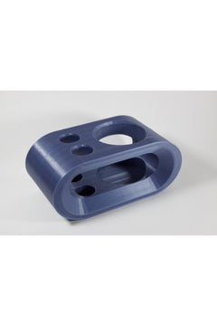 Eco-friendly toothbrush and toothpaste holder in white