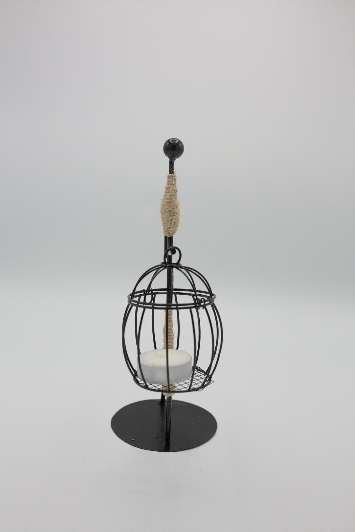 Vintage Scandinavian Iron Candlestick - Chubby Candle Holder - Swordslife